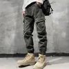 Pantaloni da uomo Primavera e autunno Pantaloni da uomo all'aperto Cargo Jogger Pantaloni da lavoro tattici militari Pantaloni larghi con cerniera Gamba Tuta da uomo Escursionismo