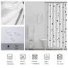 Shower Curtains White background triangle printed shower curtain machine washable Bath curtain waterproof fabric curtain for Bathroom home Decor 230322