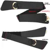 Belts Luxury Ladies Stretch PU Leather Cinch Wide Waist Hip Waistband Stylish Elastic Belt For Women Girls Dress Accessories Gift