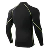 Men's T-Shirts Men Bodybuilding Sport T-shirt Quick Dry Running Shirt Long Sleeve Compression Top Gym T Shirt Men Tight Gym Clothes 230322