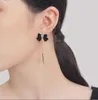 Mode neue beliebte Ohrringe klassischen Stil schwarze Schleife Ohrstecker Luxus schöne Ohrringe Frauen Hochzeit Schmuck Ohrringe hochwertiges Geschenk