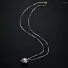 Anhänger-Halsketten, die durchbrochene Halskette mit natürlicher Austernperle verkaufen, die Süßwasser in Dosenperlmuschel für Frauen wünscht