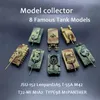 Groothandel 8-stijl Schaal Actie Figuur M42 JSU-152 T-55A M1A2 T72-MI MINI TANK MODEL ZWARE MACHINE BEPERKTE CADEAU VOOR KINDEREN DIY TOEY