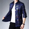 남성용 후드 스프링 가을 2023 브랜드 셔츠 남성 의류 한국 패션 스타일 슬림 한 긴 소매 셔츠 캐주얼 옷 w150