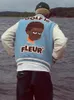 Giacche da uomo Blu lusso Uomo golf Flower Le Fleur Tyler The Creator Pu Leather Varsity Cappotti Giù Cotone caldo Inverno M2 230322