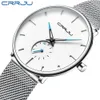 Crrju mens Uhren Top -Marke Luxus schwarzer Quarz Männer Watch Drop Mesh Gurt Casual Sport männlich Relogio Maskulino 2150273a