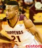 Josiah Sanders Central Michigan Chippewas Maglie da basket Amani Drummond Ola Ajiboye Caleb Atewe Emil Skytta Max Majerle Maglia Kevin Miller College