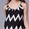 女性服のカジュアルドレス黒と白の波の縞模様のビーチスカートレディースカミゾールスカートスリムなスリムなスタイル
