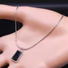 Hanger kettingen goth kpop zwarte zirkoon choker ketting voor vrouwen roestvrij staal Koreaans eenvoudige sleutelbeen ketting kettingen mode kpop y2k sieraden z0321