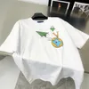 デザイナーレディース Tシャツファッションカジュアルメンズ Tシャツクラシックフラワーレターパターンスウェットシャツ夏ラウンドネック通気性半袖