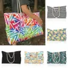 Сумки для пляжей Женщины дизайнерские сумки для покупок летние пляжные сумки синяя и белая полоса сумочка 230318