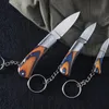 Keychains S M L Mini Kniv Sharp Keychain Portable Folding Multifunktion Outdoor Camping for Women