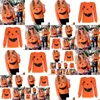 女性のパーカースウェットシャツレディース女性ハロウィーンカボチャプリント長袖スウェットシャツプルオーバー