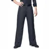 Stage Wear Latin Dance Pants Men Ballroom Performance Clothes Male Trousers Black Competition Cha JL5319