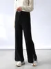 Pantalons en laine pour femmes et filles, Leggings longs, taille ample, à la mode, tricotés chauds, 5 couleurs, hiver, 2023