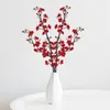 装飾的な花の花輪中国スタイルシミュレーションフラワーリースホームデコレーション2種類のプラムクリスマスオーナメントウェディングパーティーアウトドアs