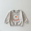 Ensembles de vêtements Corée filles coton biologique fleurs sweat-shirt pantalon 2 pièces ensemble survêtement enfant en bas âge fille vêtements ensemble bébé boutique tenues 230322