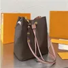 Mochila para mujer Bolsos de bolso clásicos Bolso bandolera de lujo Flor vieja Bolso de cubo con cordón Bolsos de hombro vintage Monedero con letras 230812