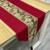 Stoński biegacz chiński flaga stolika świąteczny długi stół herbaty obrus stolik telewizji szafka chińska luksusowy stół biegacz 230322