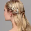 3st. Mycket snyggt bröllopshårklipp Floral Pearl Beaded Hair Stick Flower Crystal Hair Bridal Hairpins Accessories JCF001209L