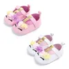 First Walkers Baby Shoes Cute Pink Crown Flower Bows Princess Girl Cotton Mary Jane nata Toddler Infant 230322