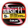 Braid Line 100% d'origine SUNLINE BASIC FC 225M300M ligne de pêche en fibre de carbone colorée transparente adaptée à diverses méthodes de pêche 230407