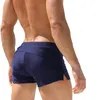 Maillots de bain pour hommes Maillots de bain pour hommes avec poche à fermeture éclair Maillot de bain Boxer de natation Slip jambe carrée Doublure en maille Short de bain Maillots de bain 230321