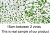 Decorative Flowers 5pcs 220cm Artificial Green Leaves Vine Hanging Fake Leaf Garland DIY Greeny Plant Curtain Wall Background/Office Home