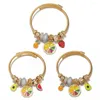 Charm Bracelets High Quality Stainless Steel Lemon DIY Large Hole Beads Fruit Bracelet For Women