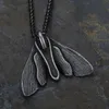 Anhänger Halsketten Vintage Tod Kopf Schädel Schmetterling Motte Halskette Für Mann Edelstahl Punk Gute Detail Tier Amulett Schmuck GeschenkPendan