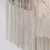 Candeliers modernos Luzes pendentes de luxo El Hall Castle Chain Fringed Fingled Light Home Dining Room Decoration