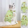 Cat Costumes Non-Sticky Hair Elastic Pet Four-Bent Vest kläder för inomhus