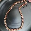 Ketens 1 stks/veel natuurlijke oude agaat dzi roodgele lijn ketting verweerd abacus kralen retro prachtige multi-patroon sieraden volksklasse