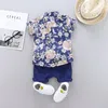 Kleidungssets Sommer Freizeithemd Sets Baby Jungen Druck Kleidung Anzug T-Shirt Tops Shorts 2 Stücke Kinder Outfits Säuglingskleidung 1-4 Jahre 230322