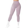 Completo da yoga Leggings a costine Donna Senza cuciture a vita alta Pantaloni push up sexy da palestra Fitness Legging Controllo della pancia Allenamento Collant da corsa 230322