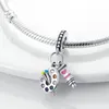 925 Siver Beads Charms för Pandora Charm -armband Designer för kvinnor Jag älskar mamma skyddande hamsa hand