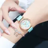 Montres-bracelets femmes mode papillon Design montres 2023 luxe qualités marque noir dames décontracté femme Quartz cuir montres-bracelets