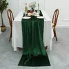Bordslöpare högkvalitativ italiensk sammet bordslöpare fast färg bröllop semester party dekoration bordslöpare hem el dekor bordsduk 230322