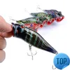 1 Pcs Popper Fishing Lure 80mm 12.4g Trolling Wobblers Bait Top Water Bass Isca Artificial Hard Bait Fishing Tackle