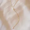 Hanger kettingen Emanco mode gouden kleur keten sieraden ketting voor vrouwen imitatie parel kralen hanger bruiloft geschenken roestvrijstalen sieraden z0321
