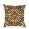 Kudde dekorativa kastkuddar täcker afrikansk stil polyester täcker retro bohemisk geometri mönster kudde