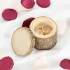 Cadeau Wrap Boîte de mariage rustique Boîtes à bijoux en bois Boîtes à bagues pour douche nuptiale Proposition romantique Prop Anniversaire Engagement GiftsGift