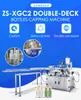 ZONESUN Automatic Capping Machine Double Deck Bottles Jar Mixed Drinks Seperate Containers Honey Beverage ZS-XGC2