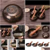 Bowls 8Cm/8.5Cm/9.5Cm/10.5Cm Buddhism Tibetan Singing Bowl Hand Hammered Yoga Copper Chakra Meditation Gift 201214 Drop Delivery Hom Dhcbo