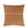 Kudde dekorativa kastkuddar täcker afrikansk stil polyester täcker retro bohemisk geometri mönster kudde