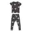 Pigiama PERSALE Spedizione a marzo NU Summer Boys Stampato Casual Homewear Set Baby Girl Home Clothes Cartoon Suit 230322