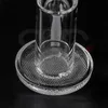 Solda completa jateada quartzo charmer banger fumaça chanfrada borda grade inferior para dab rig tubos de água de vidro bong234q