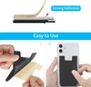 Silicone Dual slots Cell Phone Pocket Self Adhesive Card Holder Stick On Wallet Sleeve