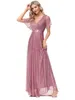 Abiti da festa Sexy maglia rosa Maxi abito estivo con paillettes Donna senza schienale Lungo damigella d'onore abiti da sera Abiti da ballo casual Club Party Dress Vestido 230322