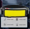 LED COB phare puissant course phare USB Rechargeable lampe frontale lumières étanche pêche cyclisme Camping phare